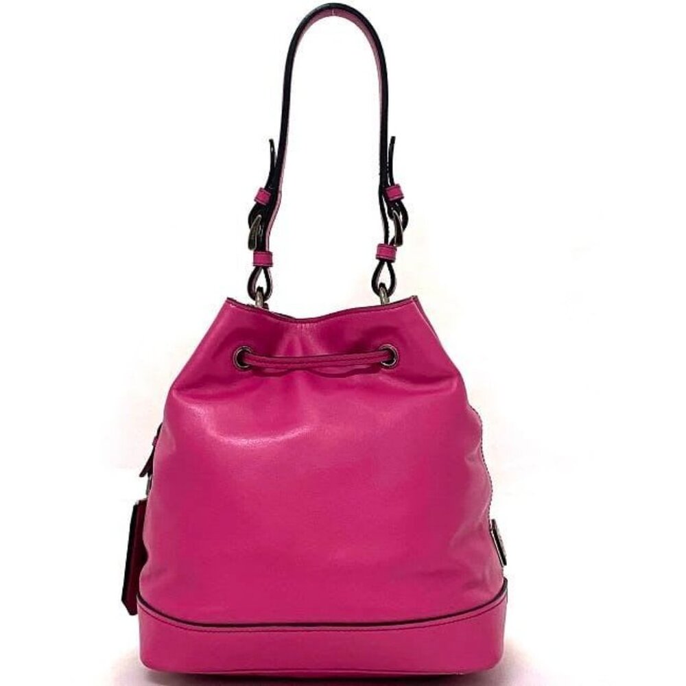 Prada Draw String 2-Way Bag Pink Fuxia Fuchsia Bn2785 - Picture 4 of 10